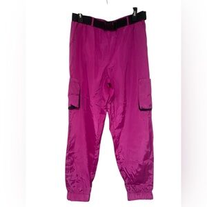 New Look Fuchsia Athletic Joggers  NWT L